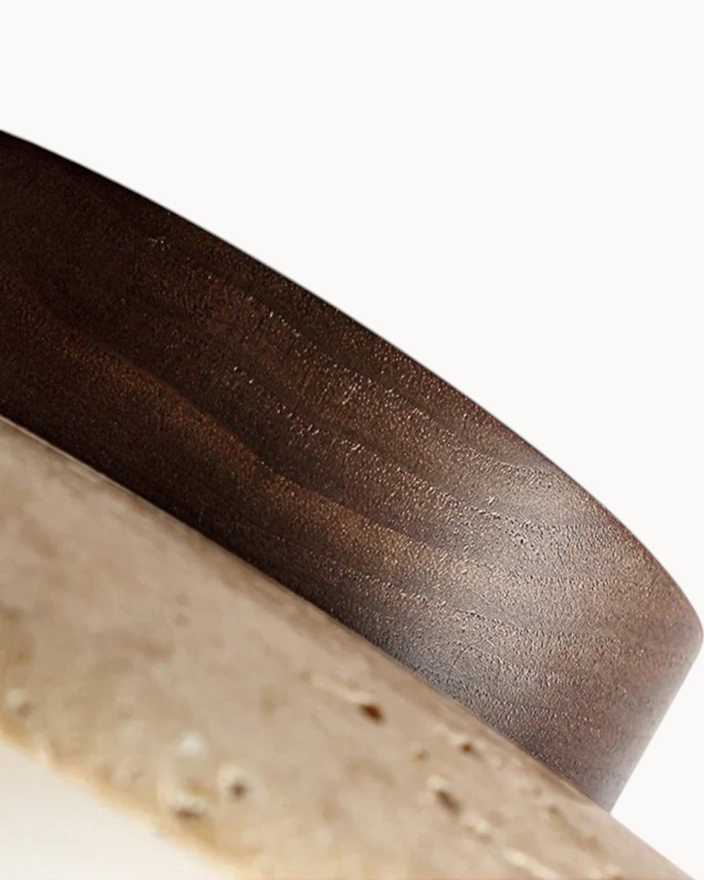 Deckenleuchte Holz – Wabi-Sabi – Khaki – Ø12 cm