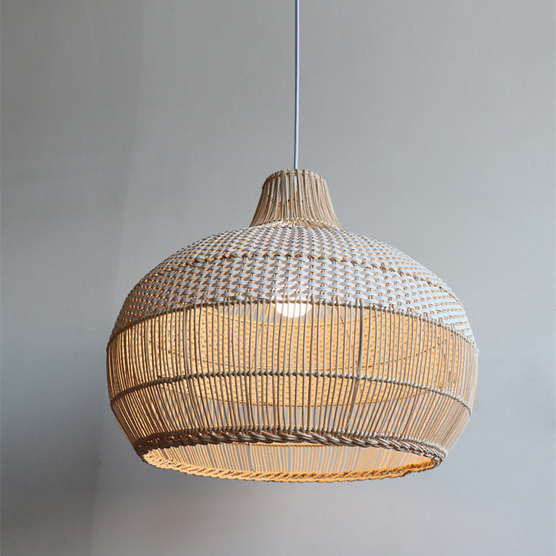 Handgewebte Rattan Pendelleuchte – Natürliches Design