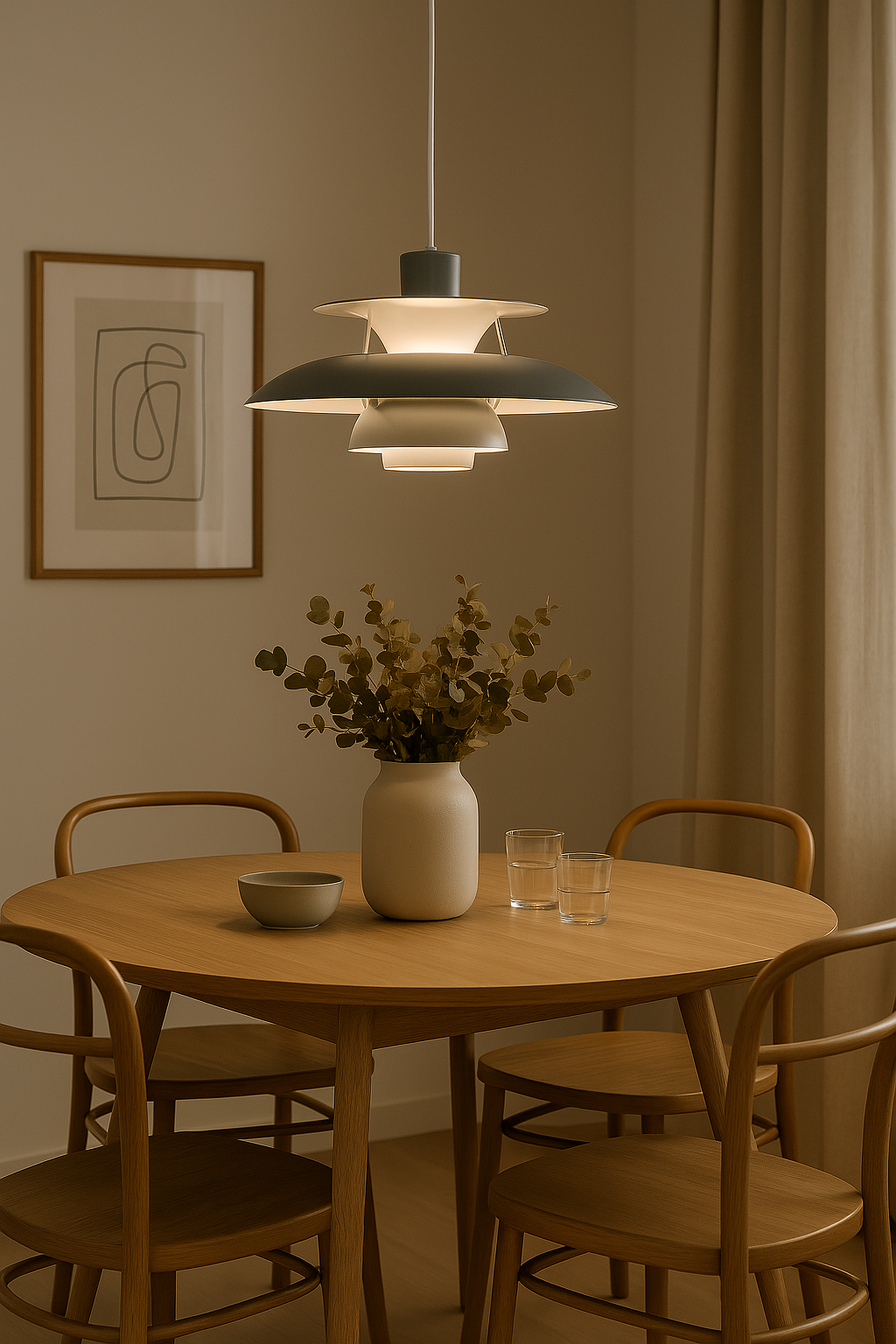 Moderne LED Deckenlampe rund – Dimmbar & langlebig – Stilvolle Beleuchtung für Wohnzimmer, Esszimmer & Büro