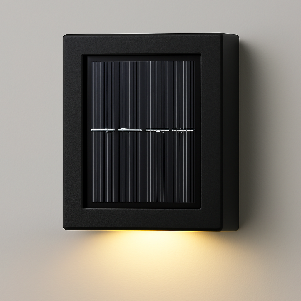 SolarGlow LED Solar Wandlampen – Kabellos, Wetterfest & Stimmungsvolles Licht für Außenbereiche