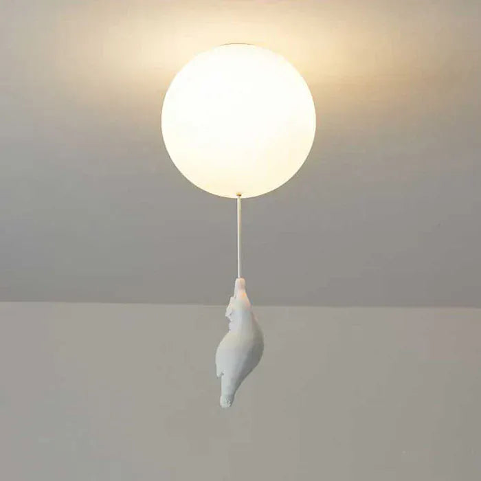 Luxeraum.de Ceiling Light Fixtures 15 cm / C / Warmweiß Kinder Deckenlampe – LED Lampe - Bär & Ballon – Babyzimmer, Kinderzimmer & Spielzimmer