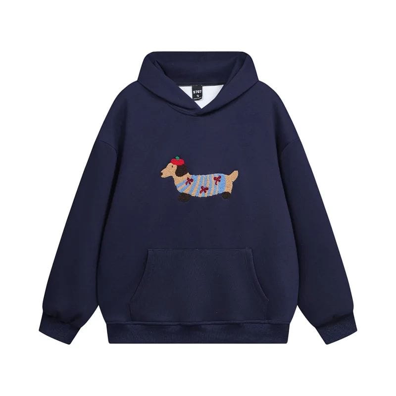 Luxeraum.de Pet Hoodies Marineblau / S Oversize-Hoodie – Weiches Material – Stickerei & Kängurutasche – Unisex