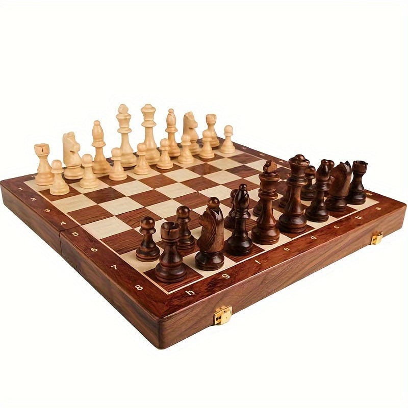Luxeraum.de Board Games Default Premium - Holzschach-Set - Perfekt für das Wettbewerbsspiel