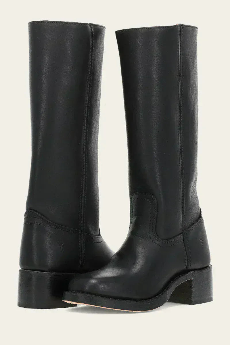 Luxeraum.de Boots Schwarz / 35 Robuster Winterstiefel – Klassische Silhouette – Hacke – Damen