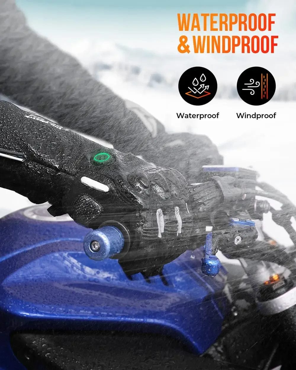 Luxeraum.de Gloves & Mittens Thermohandschuhe – Materialmix – Elektrisch beheizt & Wasserdicht – Unisex