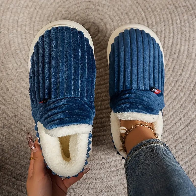 Luxeraum.de Slippers Winterhausschuhe – Wärmende Fütterung – Rutschfeste Sohle – Damen