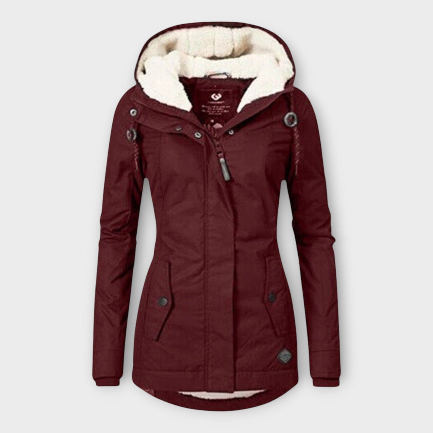Luxeraum.de Rot / XS Winterjacke Damen warm gefüttert wasserfest elegant