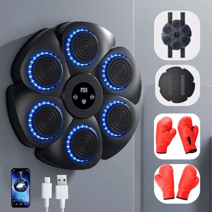 Luxeraum.de ProBoxer + GRATIS 1 Kind + 1 Erwachsener Paar Boxen Handschuhe / Schwarz ProBoxer - Schlau Boxen Trainer Für Kinder Und Erwachsene