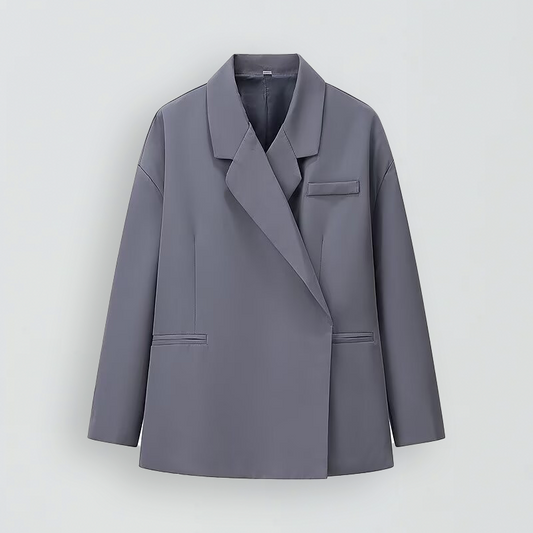 Damen Blazer Oversized, modern und elegant mit Seitenschlitz