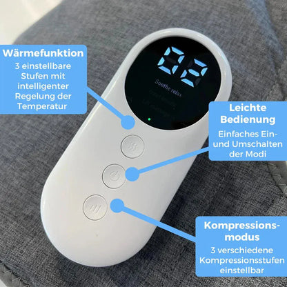Luxeraum.de Electric Massagers Bein Massagegerät elektrisch 3-in-1 Minasa für Waden & Beine – Kompression Massagegerät gegen Schmerzen & Schwellungen