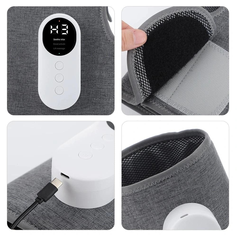 Luxeraum.de Electric Massagers Bein Massagegerät elektrisch 3-in-1 Minasa für Waden & Beine – Kompression Massagegerät gegen Schmerzen & Schwellungen