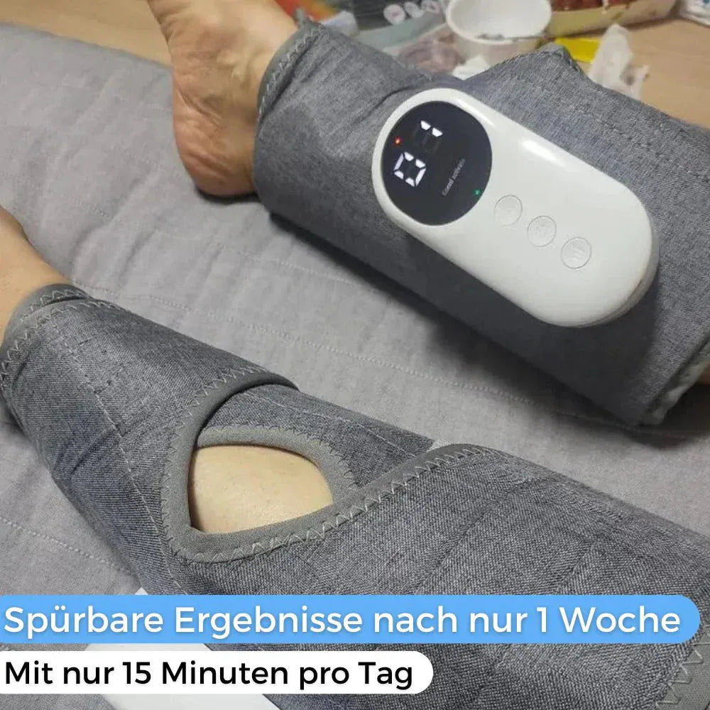 Luxeraum.de Electric Massagers Bein Massagegerät elektrisch 3-in-1 Minasa für Waden & Beine – Kompression Massagegerät gegen Schmerzen & Schwellungen