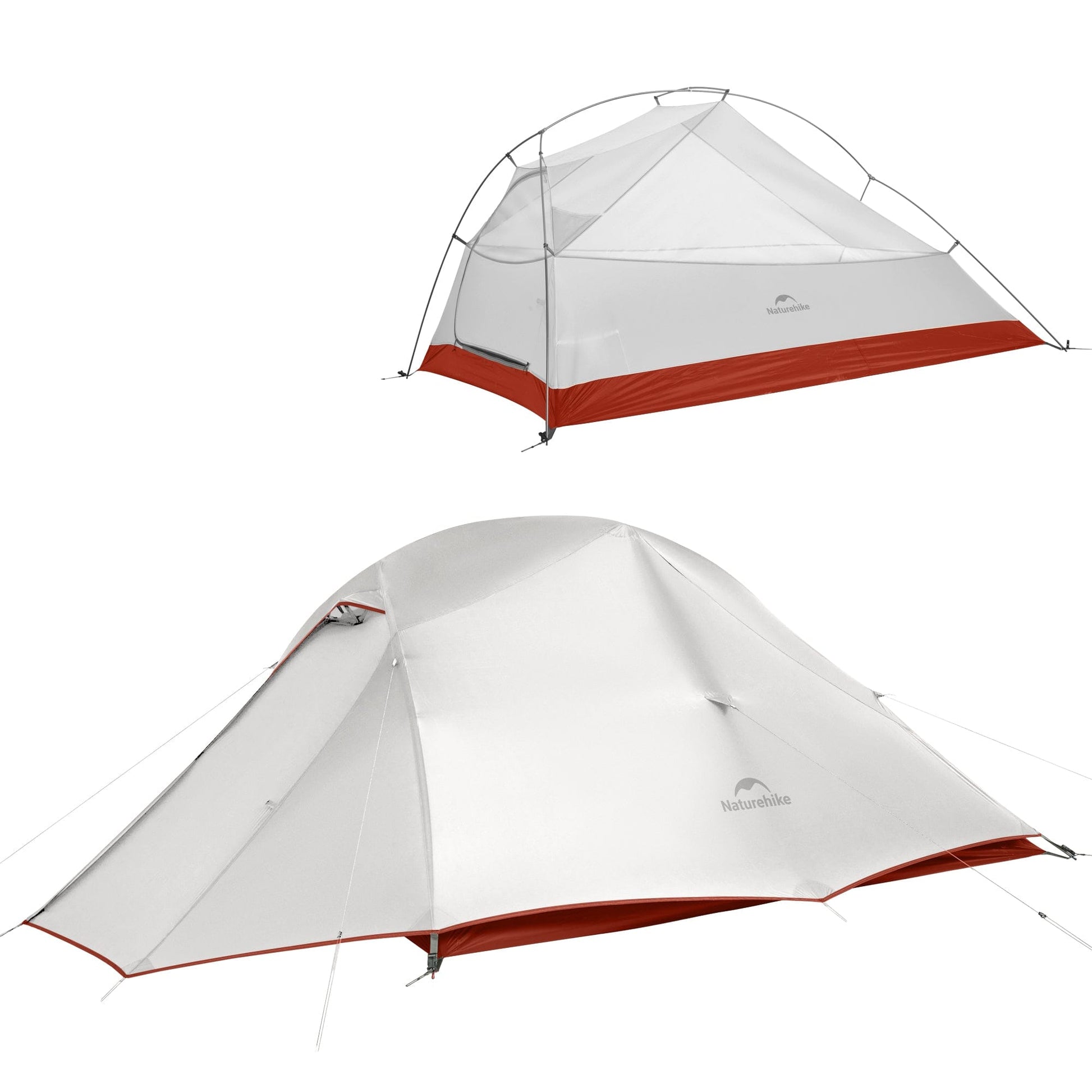 Luxeraum.de Tents Pro  Grau Ultraleichtes 3-Personen Trekkingzelt – freistehend, wasserdicht, kompakt für Backpacking & Camping