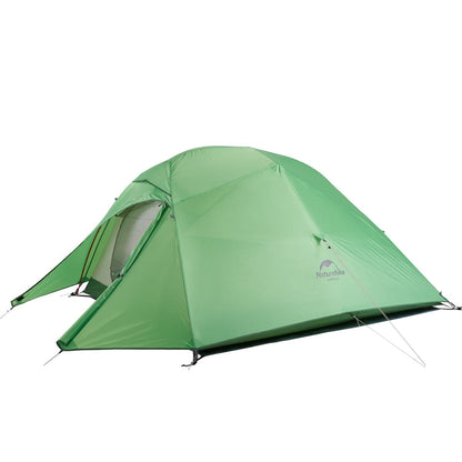 Luxeraum.de Tents 210T Grün Ultraleichtes 3-Personen Trekkingzelt – freistehend, wasserdicht, kompakt für Backpacking & Camping