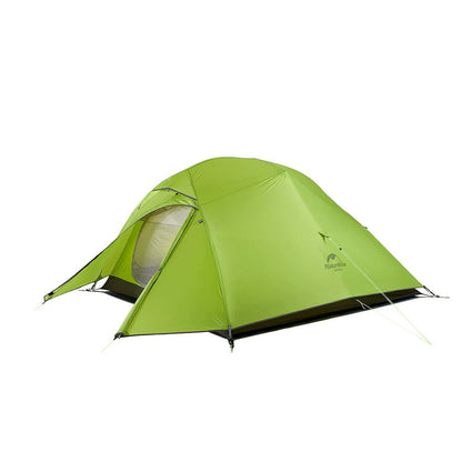 Luxeraum.de Tents 20D Senfgrün Ultraleichtes 3-Personen Trekkingzelt – freistehend, wasserdicht, kompakt für Backpacking & Camping