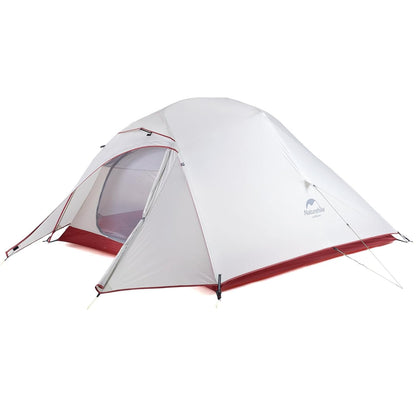 Luxeraum.de Tents 20D Grau Ultraleichtes 3-Personen Trekkingzelt – freistehend, wasserdicht, kompakt für Backpacking & Camping