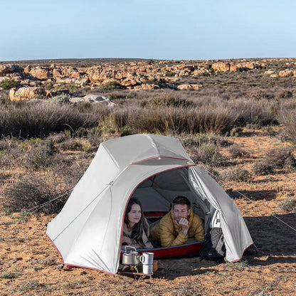Luxeraum.de Tents Ultraleichtes 3-Personen Trekkingzelt – freistehend, wasserdicht, kompakt für Backpacking & Camping