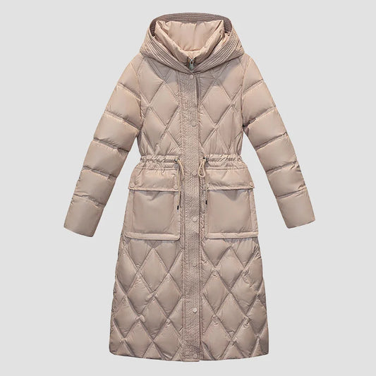 Damen Daunen Winterjacke lang – warm & hochwertig