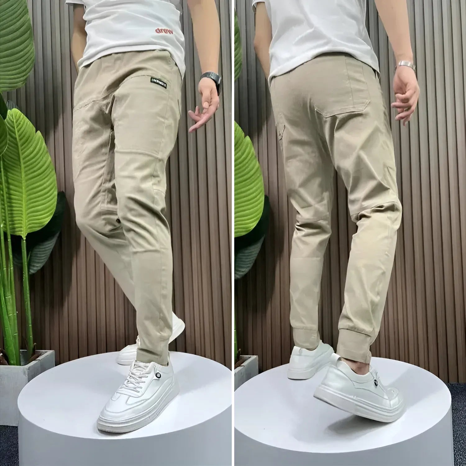 Luxeraum.de Cargo Pants Herren Cargo Hose mit 6 Taschen – Bequeme Freizeithose aus elastischem Material
