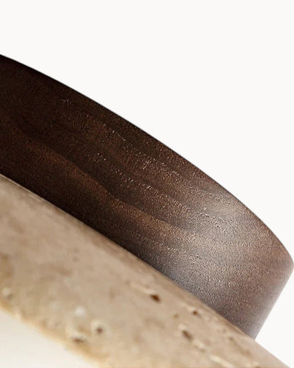 Deckenleuchte Holz – Wabi-Sabi – Khaki – Ø12 cm