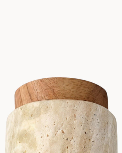 Deckenleuchte Holz – Wabi-Sabi – Khaki – Ø12 cm