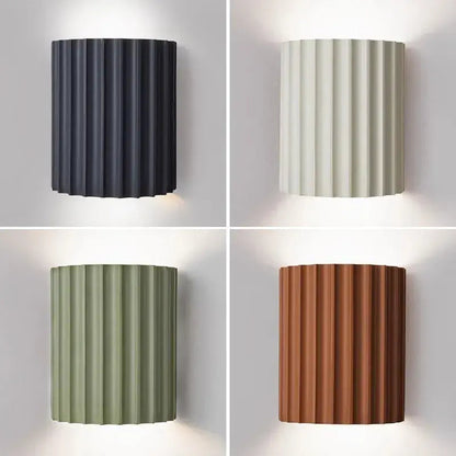 Minimalistische Wandleuchte Macaron – Moderne LED Wandleuchte für Innenräume, Mattweiß, 30x15x10 cm 0
