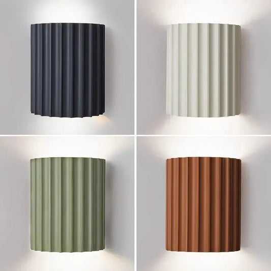 Minimalistische Wandleuchte Macaron – Moderne LED Wandleuchte für Innenräume, Mattweiß, 30x15x10 cm 0