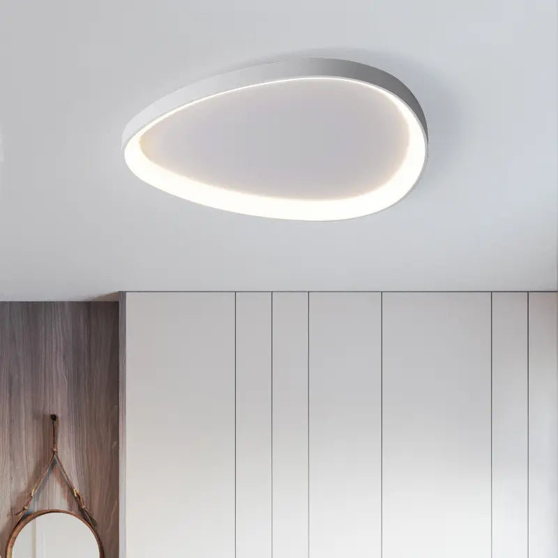 Skandinavische Deckenlampe mit Fernbedienung – LED Deckenleuchte in Weiß und Schwarz für Wohnzimmer 1
