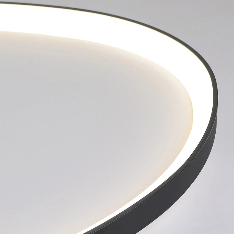 Skandinavische Deckenlampe mit Fernbedienung – LED Deckenleuchte in Weiß und Schwarz für Wohnzimmer 3