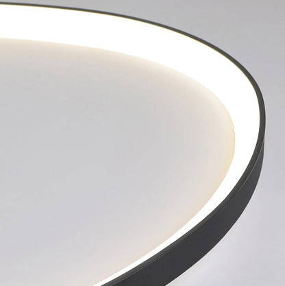 Skandinavische Deckenlampe mit Fernbedienung – LED Deckenleuchte in Weiß und Schwarz für Wohnzimmer 3
