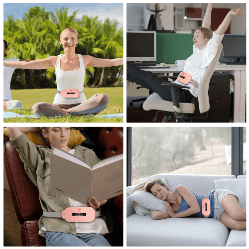 Luxeraum.de Heating Pads ThermaFLO Wärmekissen elektrisch – Heizkissen gegen Periodenschmerzen, Bauchschmerzen & Rückenwärme wiederaufladbar