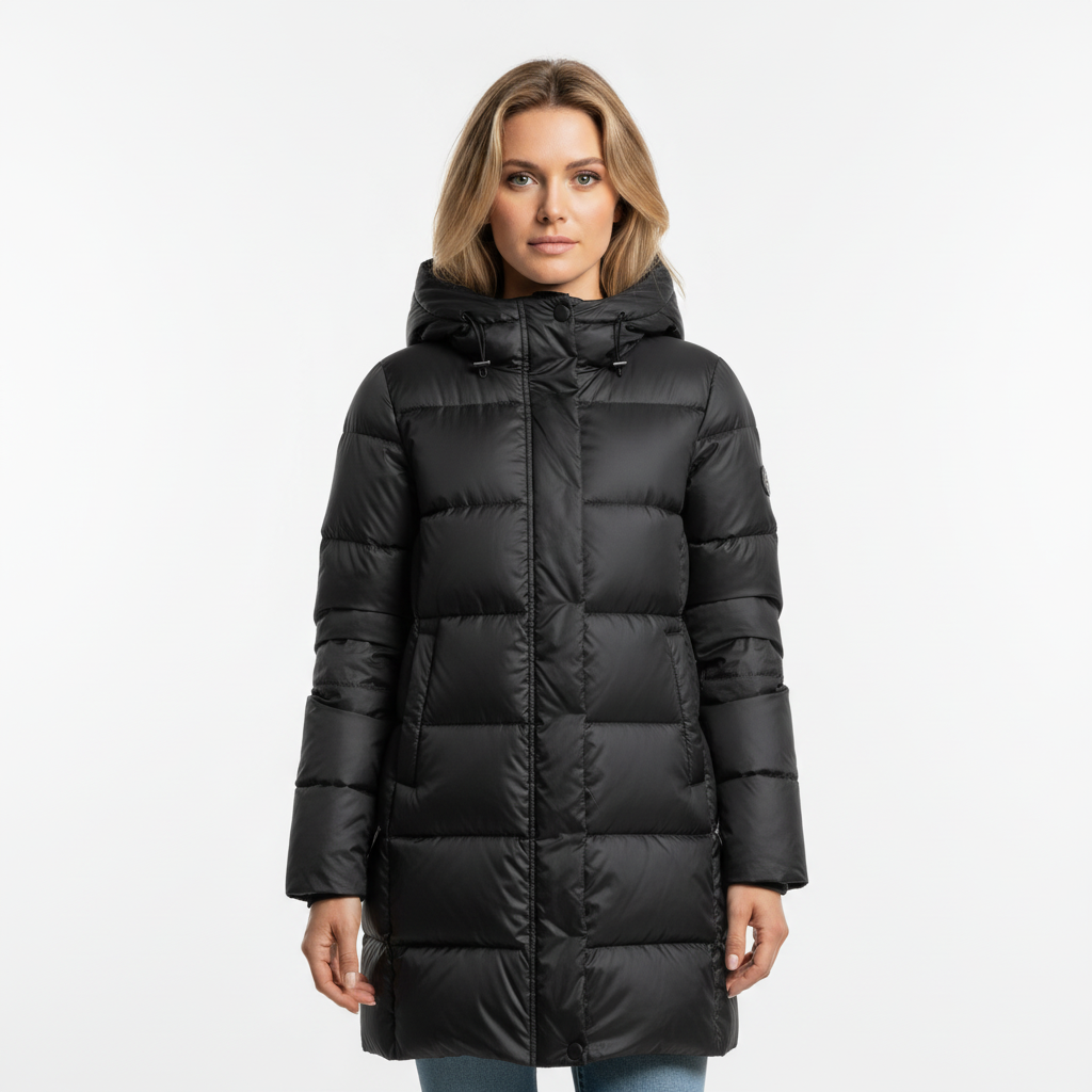 Damen Puffermantel lang – warm, modern und elegant für den Winter