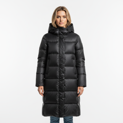 Damen Puffermantel lang – warm, modern und elegant für den Winter