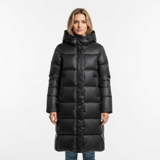 Damen Puffermantel lang – warm, modern und elegant für den Winter