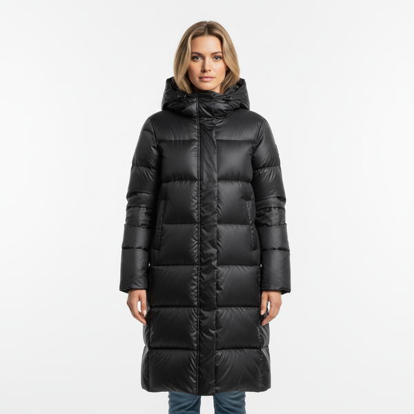 Damen Puffermantel lang – warm, modern und elegant für den Winter