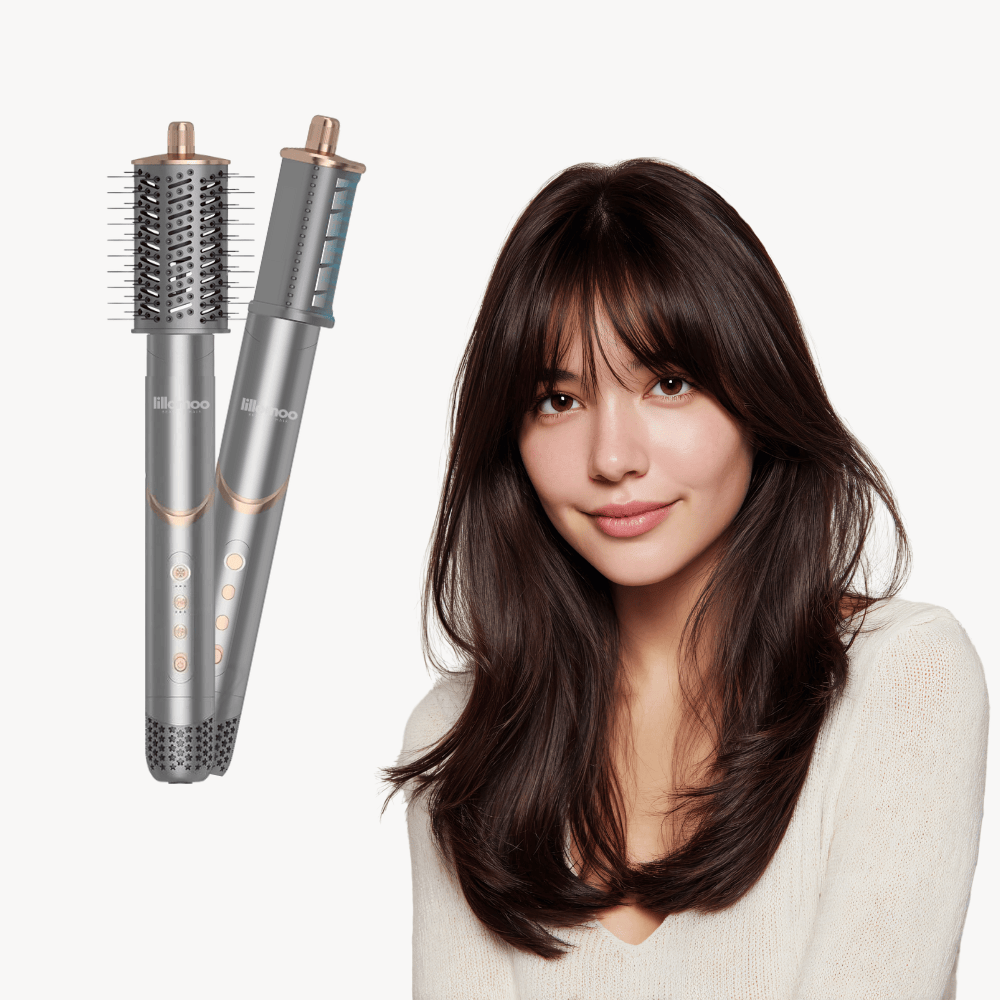 Luxeraum.de Hair Styling Tool Sets Airstyler 8 in 1 mit Coanda-Luftstrom – Haarstyler mit 8 Aufsätzen, 1400W, Cold Shot
