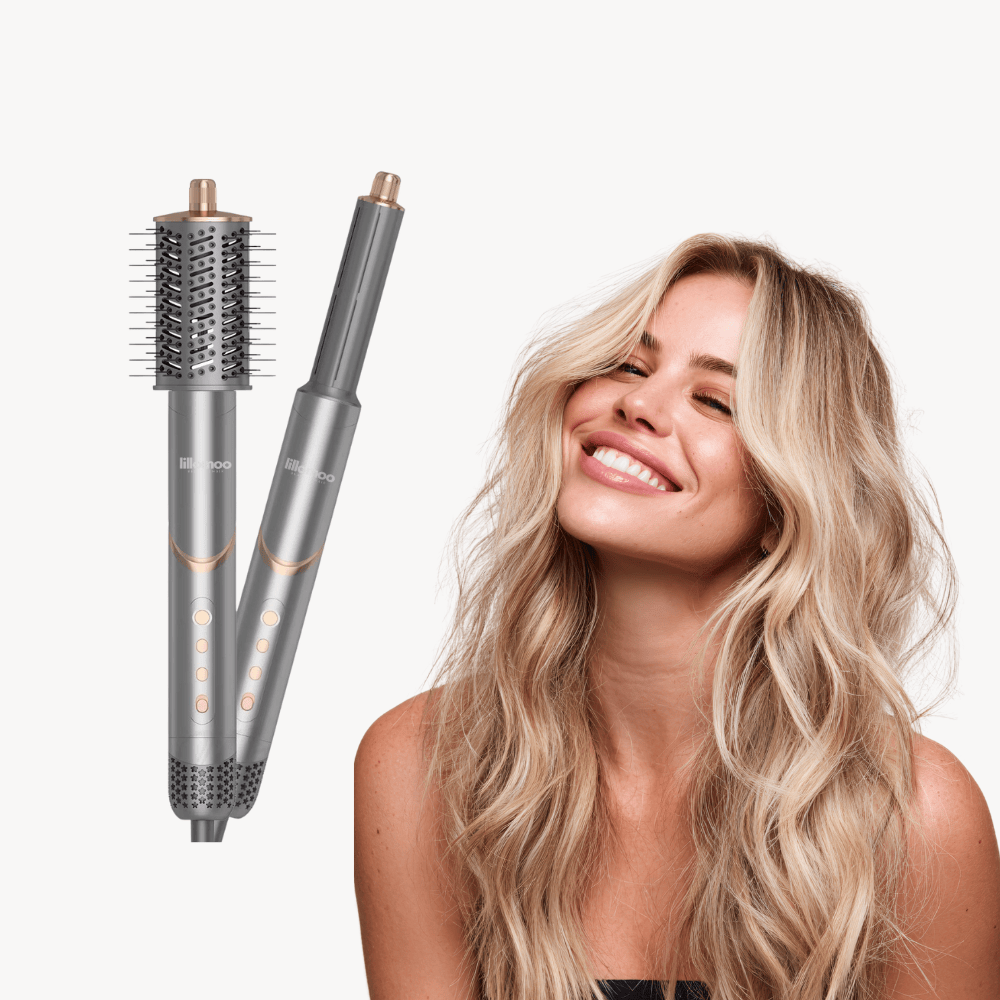 Luxeraum.de Hair Styling Tool Sets Airstyler 8 in 1 mit Coanda-Luftstrom – Haarstyler mit 8 Aufsätzen, 1400W, Cold Shot