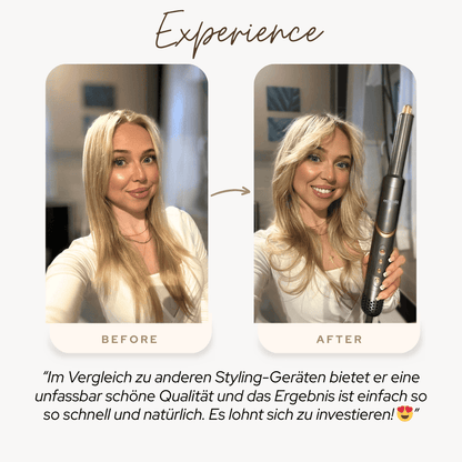 Luxeraum.de Hair Styling Tool Sets Airstyler 8 in 1 mit Coanda-Luftstrom – Haarstyler mit 8 Aufsätzen, 1400W, Cold Shot