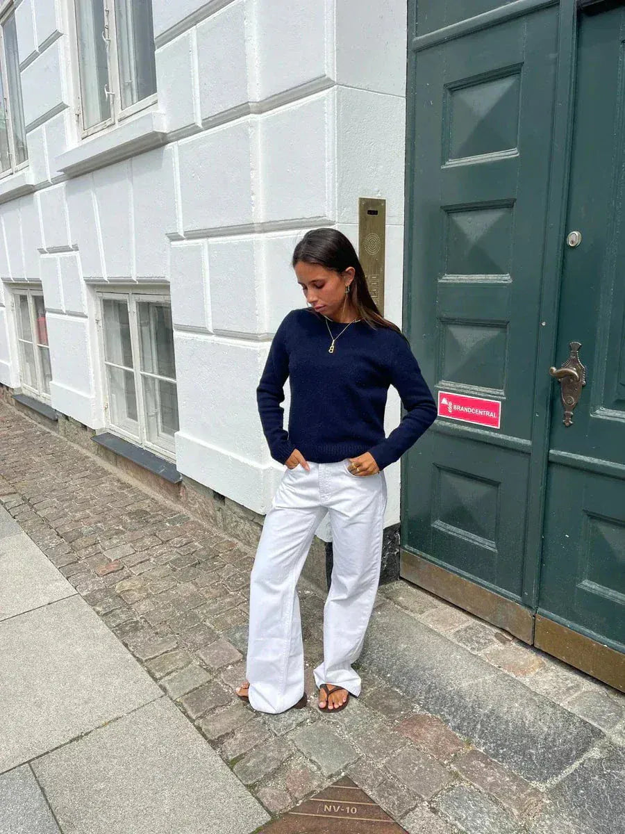 Luxeraum.de Jeggings Baggy Jeans Streetwear – Baumwoll-Denim – Sternendetail & Baggy-Schnitt – Damen
