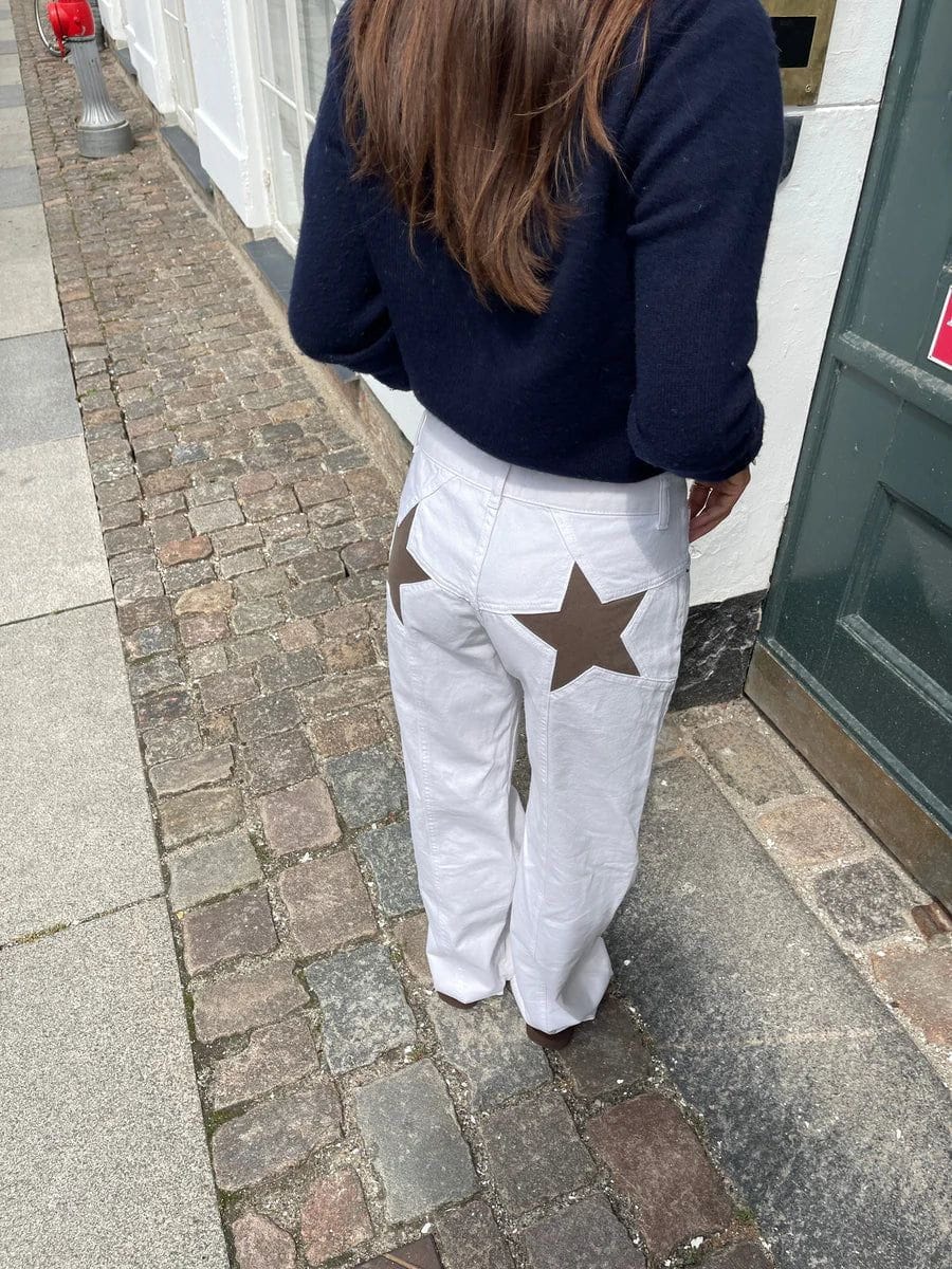 Luxeraum.de Jeggings Baggy Jeans Streetwear – Baumwoll-Denim – Sternendetail & Baggy-Schnitt – Damen