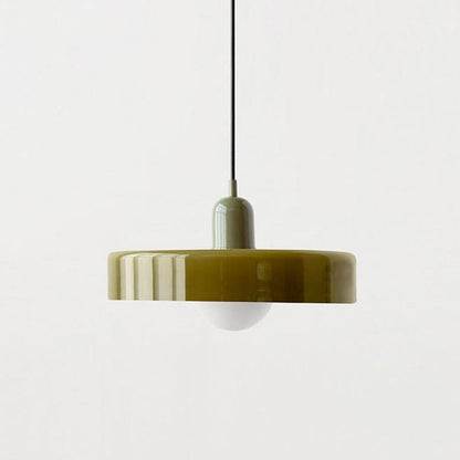 Luxeraum.de Ceiling Light Fixtures Bauhaus Hängeleuchte - Farbigem Glas - Modernes Design - Verstellbarem Kabel