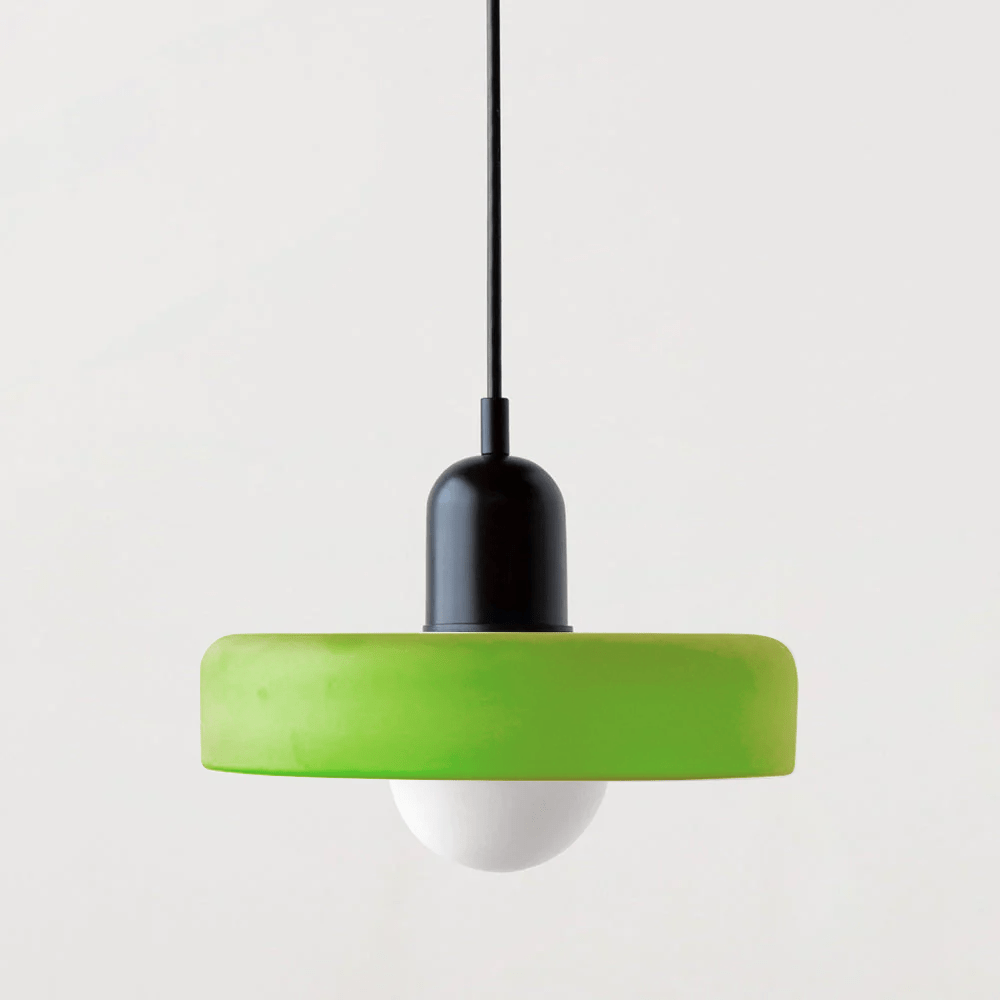 Luxeraum.de Ceiling Light Fixtures Bauhaus Hängeleuchte - Farbigem Glas - Modernes Design - Verstellbarem Kabel
