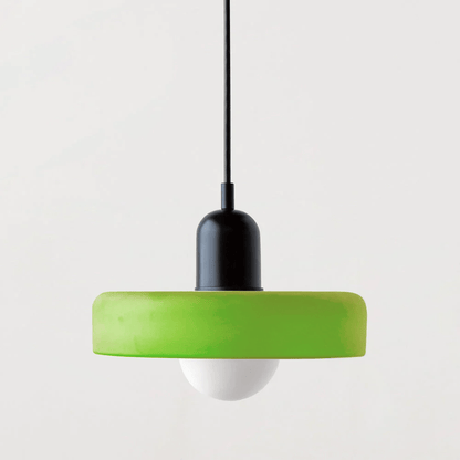 Luxeraum.de Ceiling Light Fixtures Bauhaus Hängeleuchte - Farbigem Glas - Modernes Design - Verstellbarem Kabel