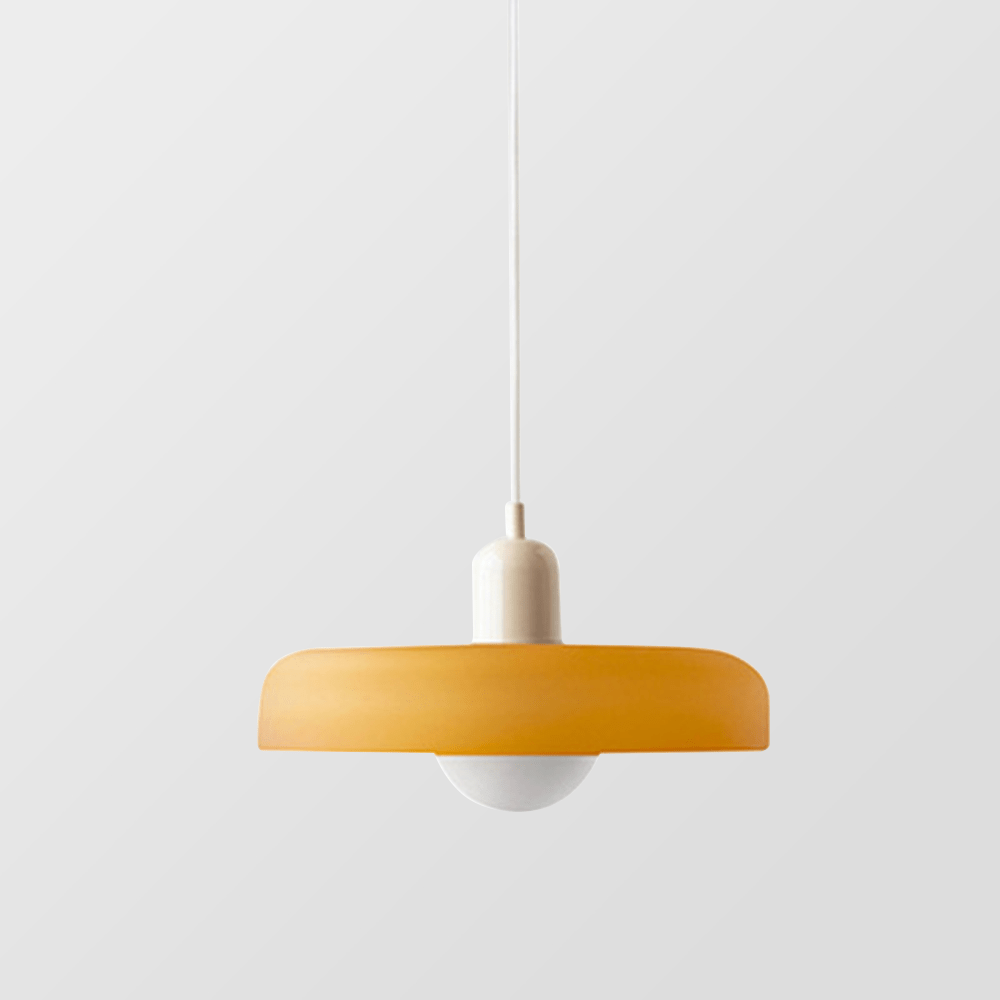 Luxeraum.de Ceiling Light Fixtures Bauhaus Hängeleuchte - Farbigem Glas - Modernes Design - Verstellbarem Kabel