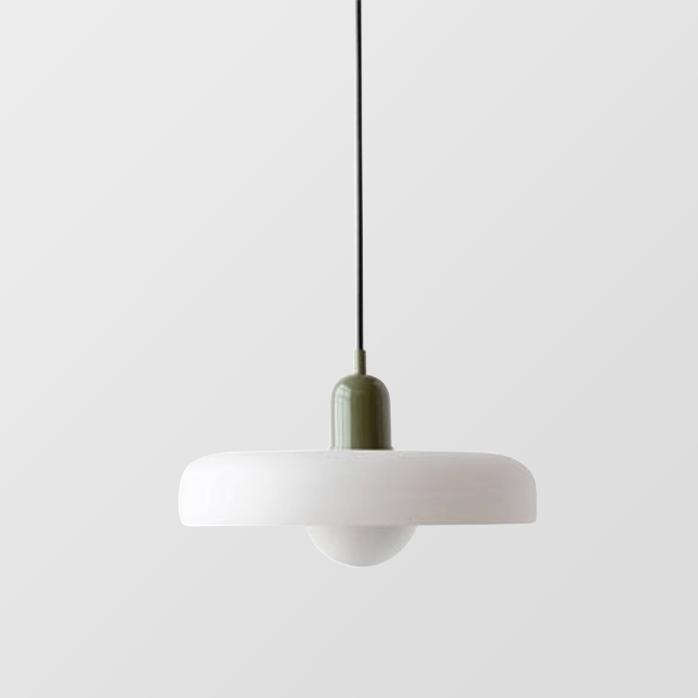 Luxeraum.de Ceiling Light Fixtures Bauhaus Hängeleuchte - Farbigem Glas - Modernes Design - Verstellbarem Kabel