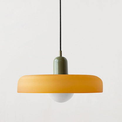 Luxeraum.de Ceiling Light Fixtures Bauhaus Hängeleuchte - Farbigem Glas - Modernes Design - Verstellbarem Kabel