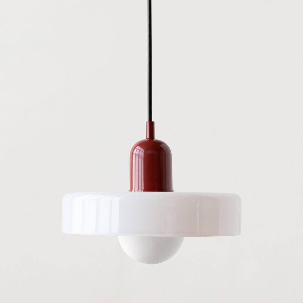 Luxeraum.de Ceiling Light Fixtures Bauhaus Hängeleuchte - Farbigem Glas - Modernes Design - Verstellbarem Kabel
