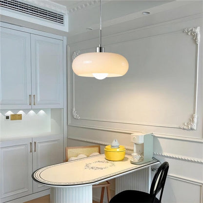 Luxeraum.de Ceiling Light Fixtures Bauhaus Pendelleuchte - Modelliertem Glasschirm- Warmes Diffuses Licht