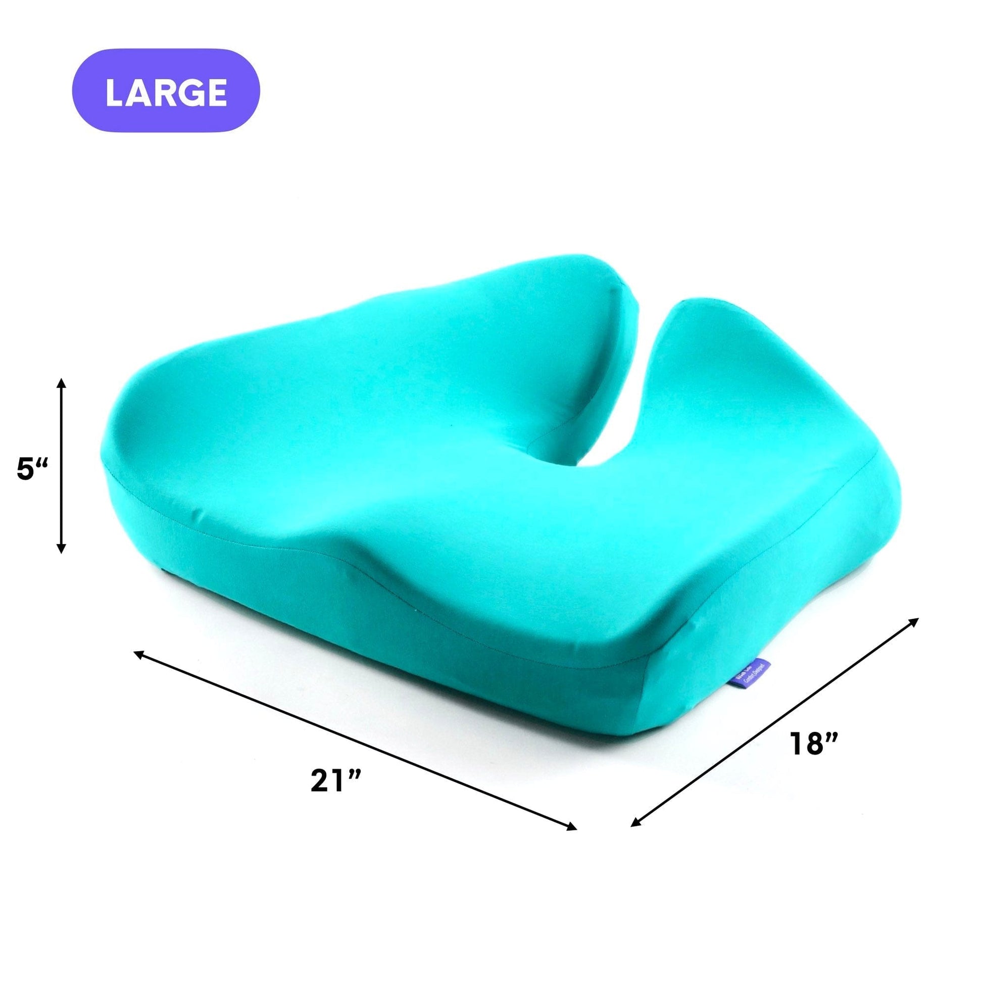 Luxeraum.de Chair & Sofa Cushions Groß / Grün Orthopädisches Sitzkissen Cloud Cradle – Memory Foam Sitzkissen für Büro, Auto & Stuhl gegen Rückenschmerzen