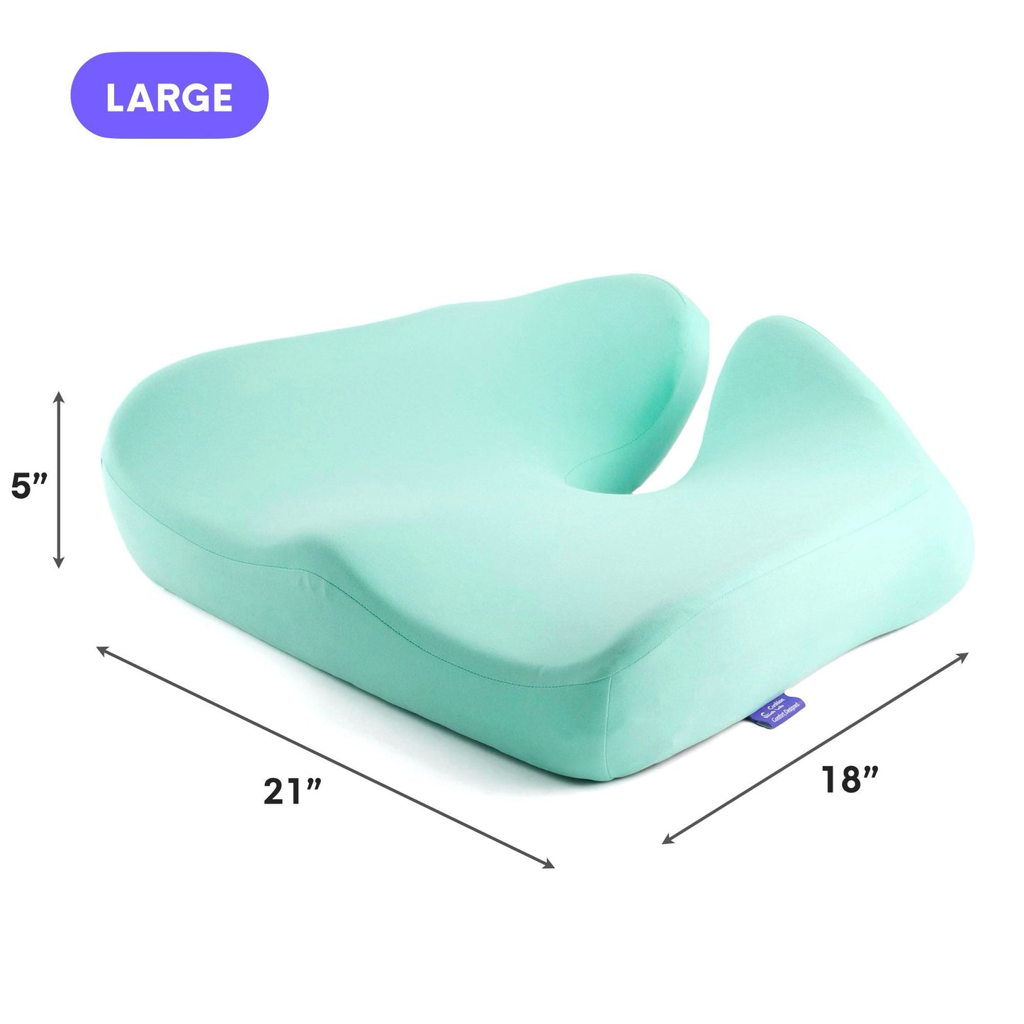 Luxeraum.de Chair & Sofa Cushions Orthopädisches Sitzkissen Cloud Cradle – Memory Foam Sitzkissen für Büro, Auto & Stuhl gegen Rückenschmerzen